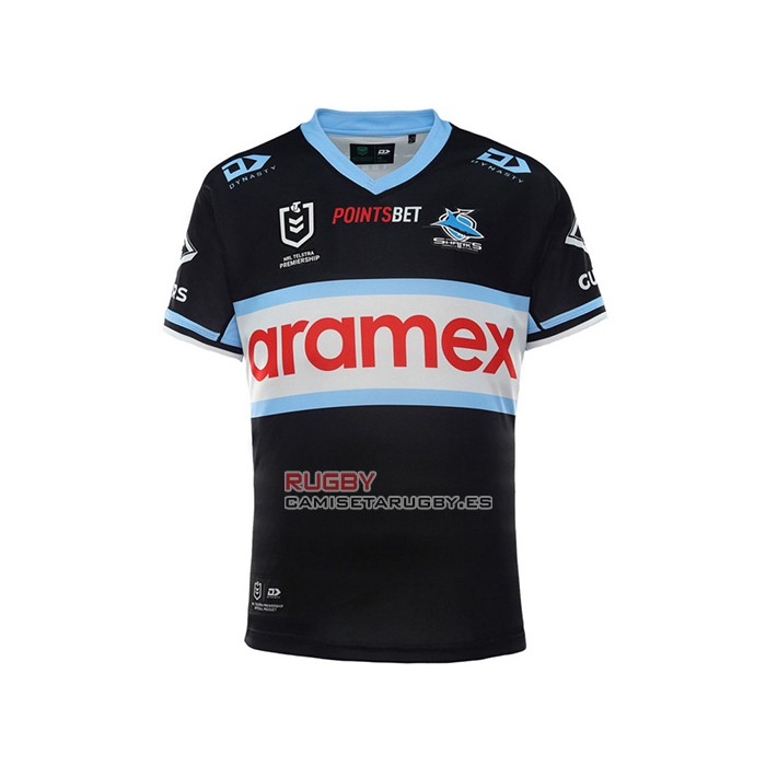 Camiseta Cronulla Sutherland Sharks Rugby 2022 Segunda